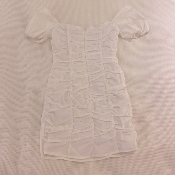 Superdown White Off the Shoulder Mini Dress - Picture 2 of 4
